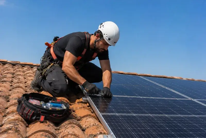 Maintenance et monitoring de panneaux solaires à Rousset